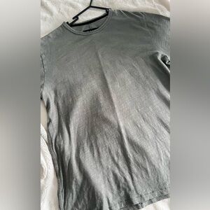 rag & bone Men's Classic Flame Tee Charcoal grey size LARGE